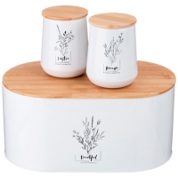 Набор agness "Provence" 2в1 хлебница 34*19*15 см, банка для сыпучих 10*12,5 см 2 шт 790-374 790-374 Набор agness "Provence" 2в1 хлебница 34*19*15 см, банка для сыпучих 10*12,5 см 2 шт 790-374 790-374