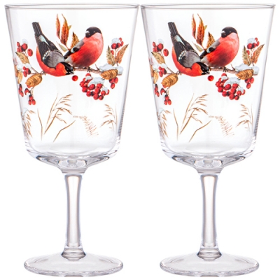 Набор бокалов из 2-х шт. "Снегири" 450 мл 887-474 887-474
