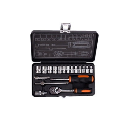 Набор инструментов Кратон TS-12 1/4" 18 пр.