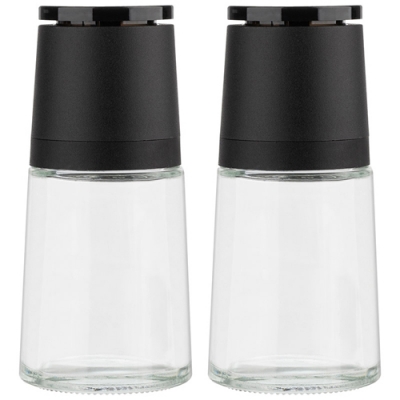 Набор из 2 мельниц для специй, PICCANTE, размер: 13*6 см, ручных, стеклянных арт.108138