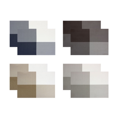 Набор салфеток сервировочных ПВХ, 2шт, 30x45см, "Графика", 4 цвета (890-355) Набор салфеток сервировочных ПВХ, 2шт, 30x45см, "Графика", 4 цвета (890-355)