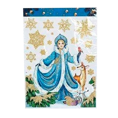 Наклейка интерьерная Волшебная страна Снегурочка, материал: ПВХ, размер: 41*29 см 110411