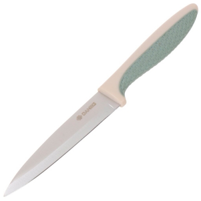 Нож кухонный Daniks, Verde, универсальный, нержавеющая сталь, 12.5 см, рукоятка пластик, JA20206748-