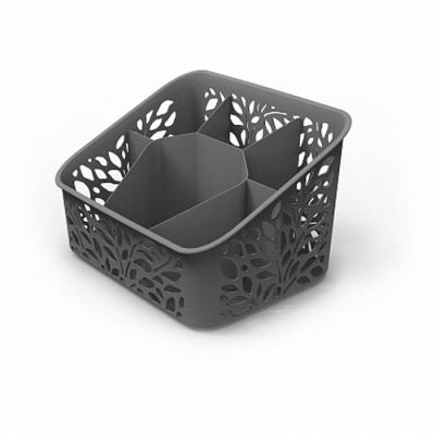 Органайзер настольный Leaves (серый) С4381415 Полимербыт Органайзер настольный Leaves (серый) С4381415 Полимербыт