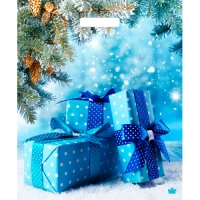 Пакет с вырубной ручкой 38х45+3см (60) (Подарки зимы) НГ, ламинированный Тико ВУР56823 Пакет с вырубной ручкой 38х45+3см (60) (Подарки зимы) НГ, ламинированный Тико ВУР56823