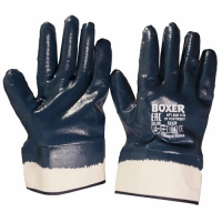 Перчатки Boxer 1430 с нитриловым покрытием,крага обливные р.10