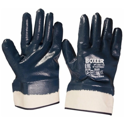 Перчатки Boxer 1430 с нитриловым покрытием,крага обливные р.10