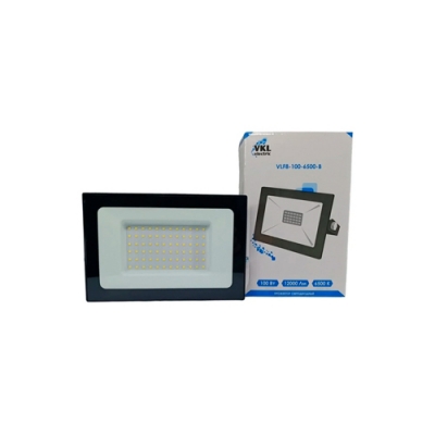 Прожектор светодиодный 100W SMD VLF8-100-6500-В 12000Лм 220V, IP65, черный (223*167*33) VKL electric