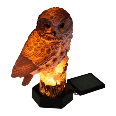 Садовый светильник на солнечной батарее «Филин». 1 светодиод. Теплый белый свет. 1*АA Ni-Mh аккумуля