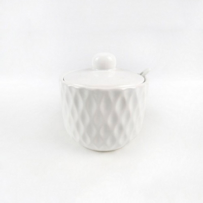 Сахарница "Жемчужная волна" 520 мл с ложкой в подарочной упаковке арт.MFK07949