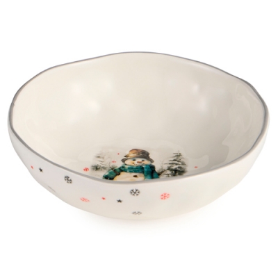 Салатник agness "С новым годом!" 17*5,7 см 358-2322 Салатник agness "С новым годом!" 17*5,7 см 358-2322