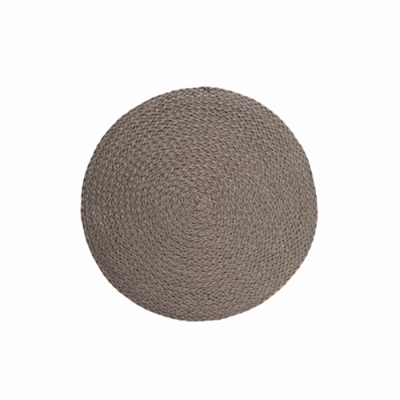 Сервировочная салфетка круглая 38см серая арт.DMP23