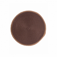 Сервировочная салфетка круглая JUTE 38см свето-коричневая арт.DMP24