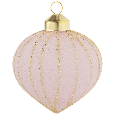 Шар стекло "Листва", 8 см арт.108604