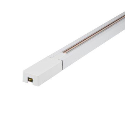 Шинопровод осветительный, тип G, в наборе с заглушкой и вводом питания. Однофазный. Белый. Длина 3м.