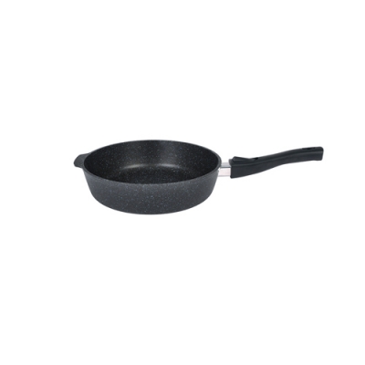 Сковорода глубокая 260мм со съемной ручкой,АП линия "Granit" (black) "Kukmara" сггч262а