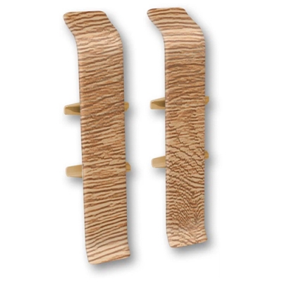 Соединитель для плинтуса 70мм "Деконика", 221 Дуб янтарный