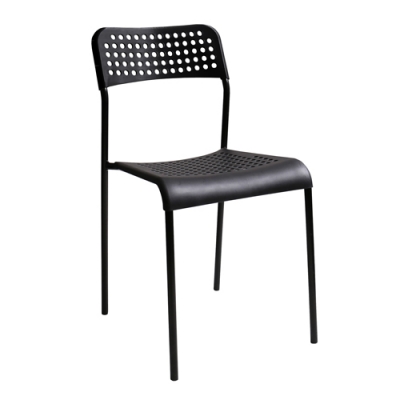 Стул "Ника 7" Nika (СТ7/Ч черный/матовый черный)