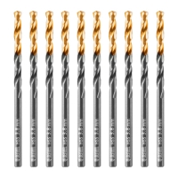 Сверло по металлу, 3,8 мм, HSS-Tin, Golden Tip, 10 шт.// Denzel арт.717208