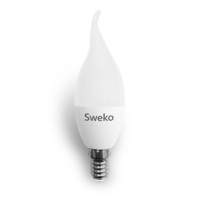 Светодиодная лампа Sweko 42 серия 42LED-C35-7W-230-3000K-E14-T 38791
