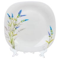 Тарелка десертная, стеклокерамика, 19 см, квадратная, Манифик, Daniks, FFP85/ 220302 (448939)