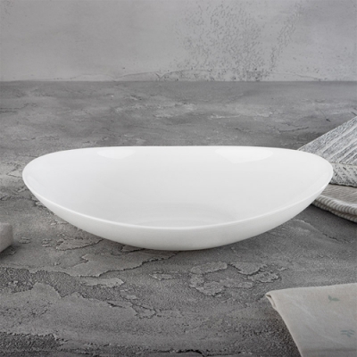 Тарелка суповая Al Dente, объём: 600 мл, размер: 23*20,5*4,8 см из опалового стекла арт.107080 Тарелка суповая Al Dente, объём: 600 мл, размер: 23*20,5*4,8 см из опалового стекла арт.107080