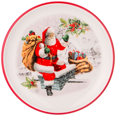 Тарелка закусочная agness с новым годом!" 21 см 358-2136