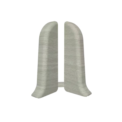 Торцевые (пара) для плинтуса 55мм "Идеал Классик", 282 Палисандр серый