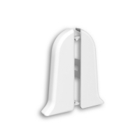 Торцевые (пара) для плинтуса 70мм "Деконика", 001-G Белый глянцевый Торцевые (пара) для плинтуса 70мм "Деконика", 001-G Белый глянцевый