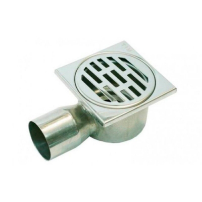 Трап из нерж. стали угловой 10х10 см (Ledeme) L83-2