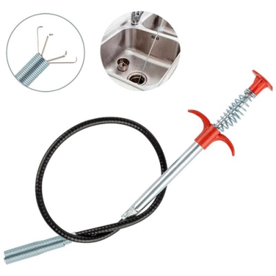 Трос сантехнический с зажимом для прочистки труб и удаления засоров, 90 см арт.105032 Трос сантехнический с зажимом для прочистки труб и удаления засоров, 90 см арт.105032