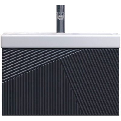 Тумба Vigo Edge 600-0-1 подвесная, графит (под умывальник 9696-60)