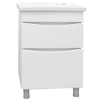 Тумба "Женева- 60" (2 ящика..) белый , под умыв. (Como-60) г. Пенза