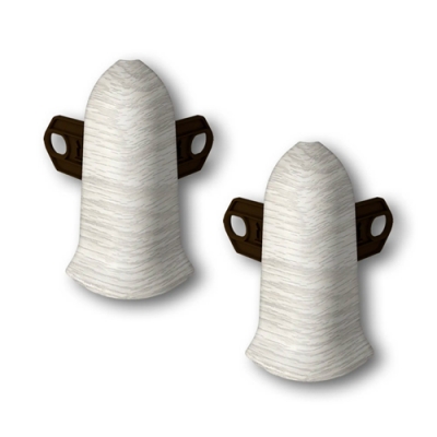 Угол наружний (внешний) с крепежом для плинтуса "Идеал Классик" (55 ММ) 230 Дуб айсберг Угол наружний (внешний) с крепежом для плинтуса "Идеал Классик" (55 ММ) 230 Дуб айсберг