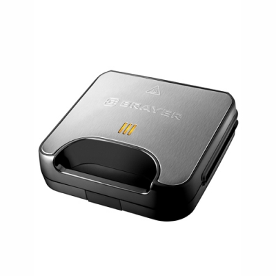 Вафельница BRAYER 2311BR, 750Вт, белг. вафли, панель 22,5*13 см, антиприг.покрытие