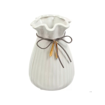 Ваза керамика, настольная, 15 см, Гифт, Y4-4672, белая (393115) Ваза керамика, настольная, 15 см, Гифт, Y4-4672, белая (393115)