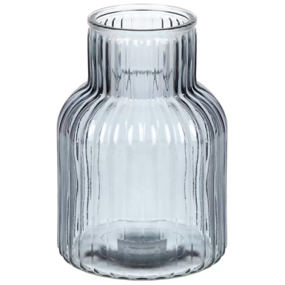 Ваза стекло Daniks Y6-10101 настольная, 20х14 см, Ночная мгла(462529)