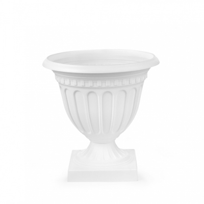 Вазон Олимпия Альтернатива 9л белый (уп.6) М9032