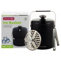 Ведро для льда объемом 1,3 л с крышкой и щипцами (7767)