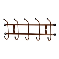 Вешалка настенная 485*180*67 мм (5 крючков) медный антик ВН5/А