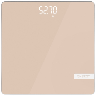 Весы напольные электронные Energy EN-421 (стеклянная поверхность, 180 кг, цвет бежевый) арт.110019