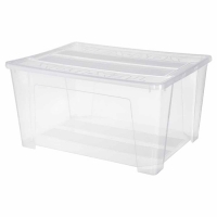 Ящик универсальный с крышкой 785х588х405 мм 'TEX-BOX' 150л (бесцветный) 4342076 Бытпласт