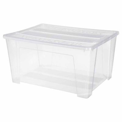 Ящик универсальный с крышкой 785х588х405 мм 'TEX-BOX' 150л (бесцветный) 4342076 Бытпласт