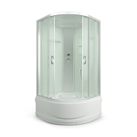 Душевая кабина (80х80х215) ER3508ТP -C3-RUS с крышей высок. поддон матовое стекло