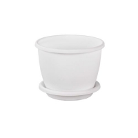 Горшок цветочный Афина 5,5л (с под.)(белый)(уп.13) М6543