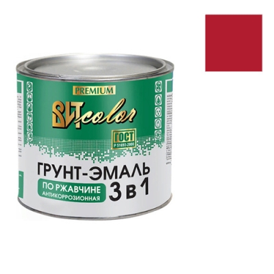 Грунт-эмаль по ржавчине 3 в 1 ВИТ color (красная 1,8 кг ЦАРИЦЫНСКИЕ КРАСКИ)