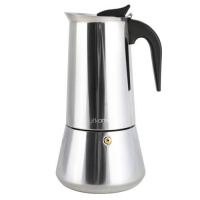 Кофеварка гейзерная 300мл (6 порций) из нержавеющей стали (551)