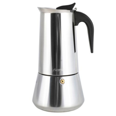 Кофеварка гейзерная 300мл (6 порций) из нержавеющей стали (551)