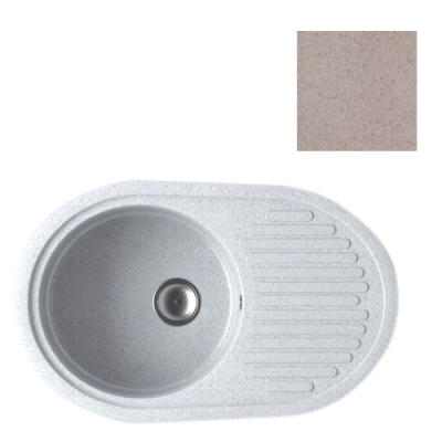 Мойка GranAlliance G-30 (725 х450мм) бежевая с сифоном