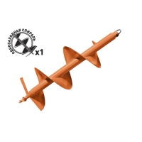 Шнек д/грунта Carver GDB-250 однозаходный (d пос=20мм, D=250мм, L=80см)